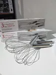 3-Piece Stainless Steel Egg Whisk Set - 2