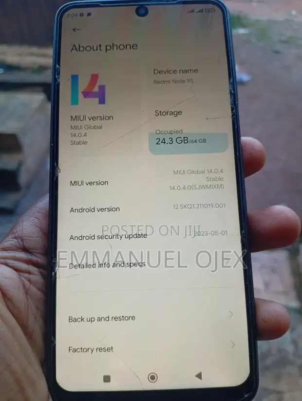 Xiaomi Redmi Note 9S 64GB Blue - 1