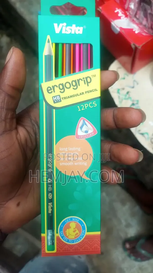 12pcs Quality Super Dark Graphite Pencils (M&G, Vista) - 1