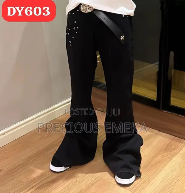 Ok Jeans Baggy Fit Mazan Ji-Kasa Mai Launuka Daban-Daban - 1