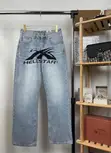 Ok Jeans Baggy Fit Mazan Ji-Kasa Mai Launuka Daban-Daban - 2