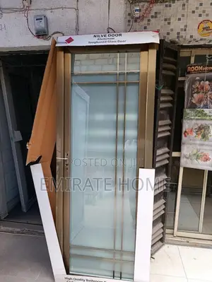 Aluminum Gold Toilet and Bathroom Door