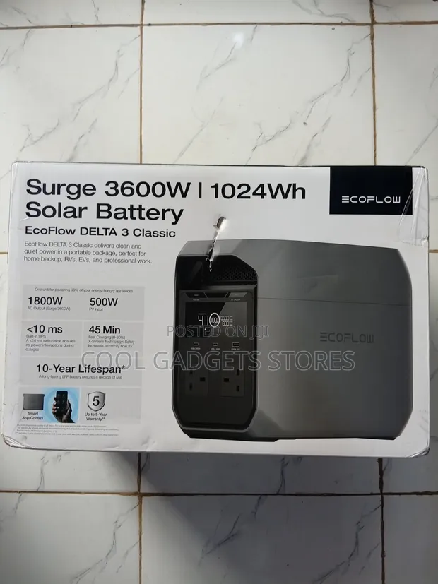 EcoFlow Delta 3 Classic Portable Power Station 1024Wh - 1