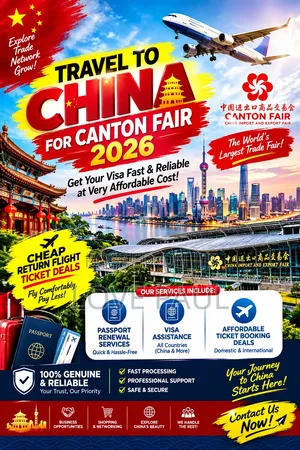 Taimakon Visa don Canton Fair 2026 na China