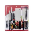 8-Piece Stainless Steel Kitchen Knife Set with Cleaver & Sharpener - 1