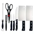 8-Piece Stainless Steel Kitchen Knife Set with Cleaver & Sharpener - 2