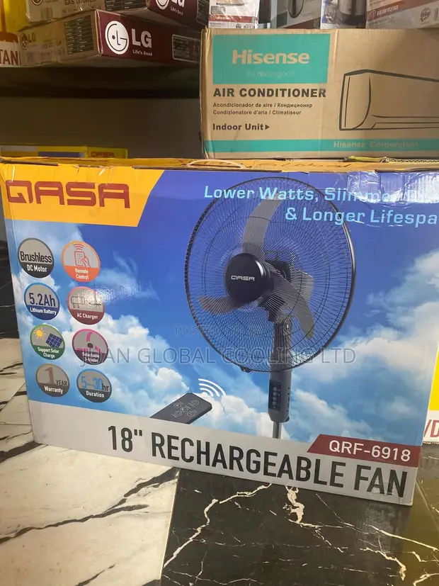 Gasa 18" Rechargeable Standing Fan QRF-6918 - 1