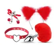 Fluffy Bunny Tail & Accessories Set - 2