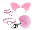 Fluffy Bunny Tail & Accessories Set - 4