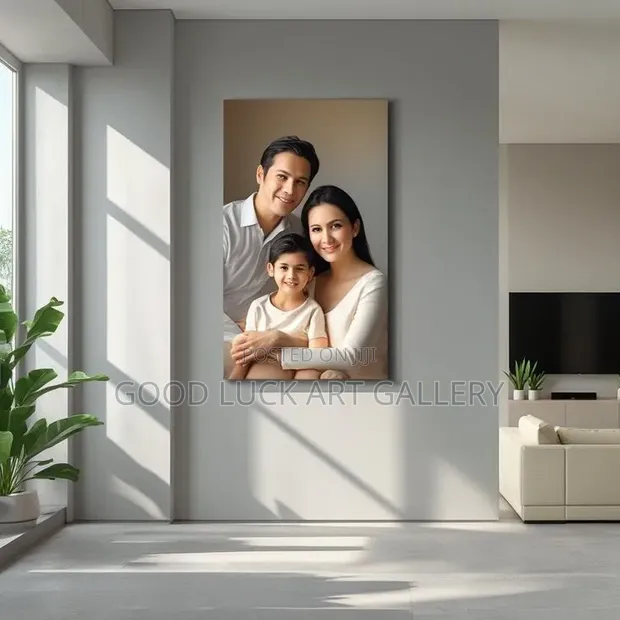 Framed Canvas Family Portrait - Wall Art - 1