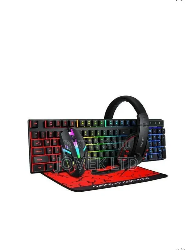 4-in-1 Gaming Combo: Keyboard, Mouse, Headset Bundle - 1