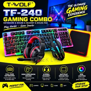 4-in-1 Gaming Combo: Keyboard, Mouse, Headset Bundle