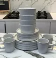 16-Piece Dinner Set - Black & White - 4