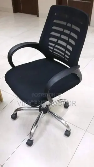 Brand New Office Chair - Black, Star Base