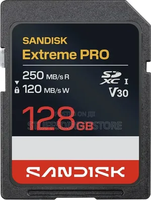 SanDisk Extreme PRO 128GB SD Card (250MB/s Read, 120MB/s Write)