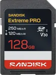 SanDisk Extreme PRO 128GB SD Card (250MB/s Read, 120MB/s Write) - 2