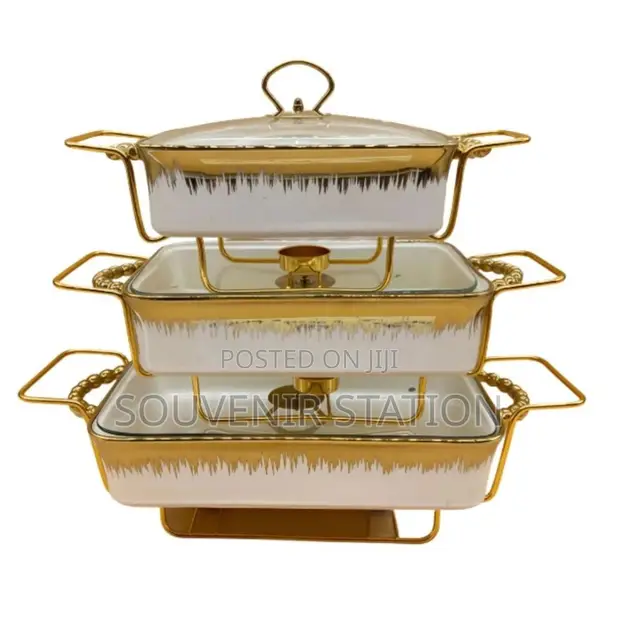 Luxury Ceramic Food Warmer Casserole Dish Set - 1