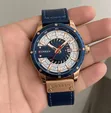 Curren Luxury Chronograph Watch - Water Resistant Leather Strap - 1