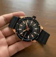 Curren Luxury Chronograph Watch - Water Resistant Leather Strap - 2