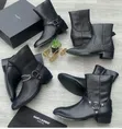 Takalmi na Saint Laurent L Wyatt mai Hannun Tsaro da Zippers - 2