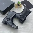 Takalmi na Saint Laurent L Wyatt mai Hannun Tsaro da Zippers - 3
