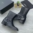 Takalmi na Saint Laurent L Wyatt mai Hannun Tsaro da Zippers - 4