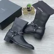 Takalmi na Saint Laurent L Wyatt mai Hannun Tsaro da Zippers - 5