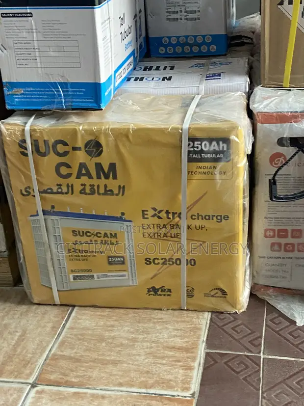 Sukam 250Ah Tall Tubular Battery - 1