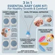 3-in-1 Baby Care Kit: Knee Pads, Nasal Cleaner, Tube Squeezer - 2