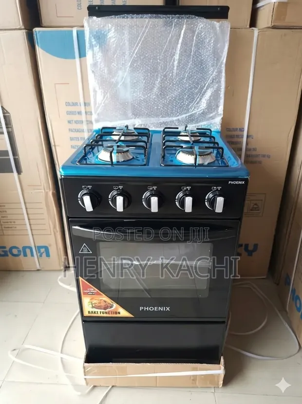 Sabon Gas Cooker Mai Gobara 4 da Oven - 1
