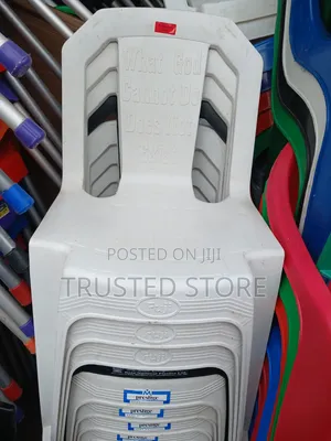 Plastic Chair - White, Brand New