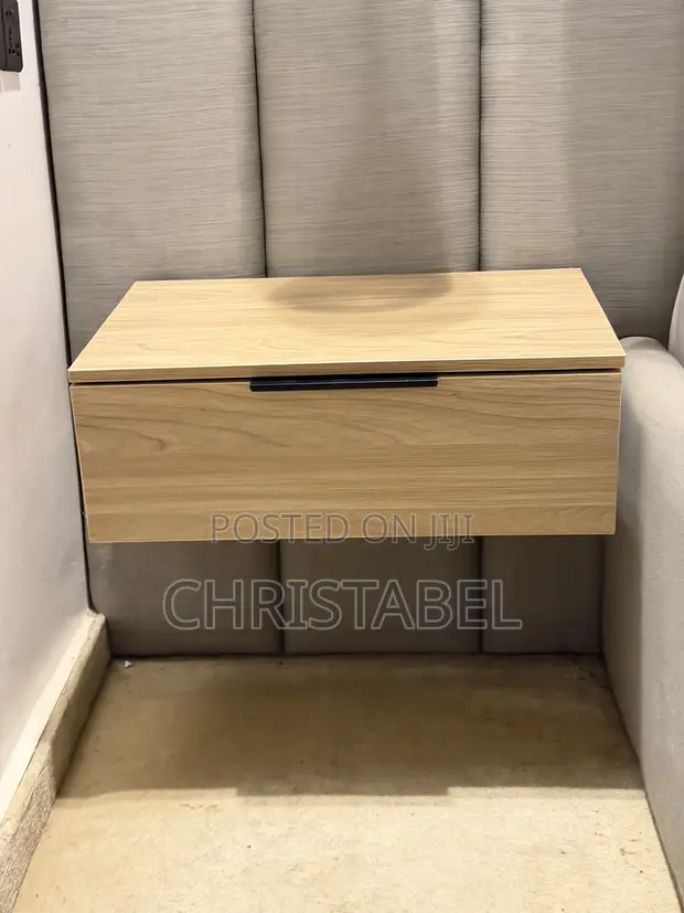 Floating Wooden Bedside Pedestal (2) - Home Interiors - 1