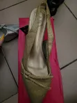 Honey Beauty Gold Cover Heels - Size 40 - 3