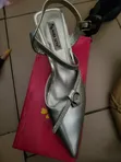 Mata Half Cover Heels - Silver - 1