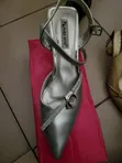 Mata Half Cover Heels - Silver - 2