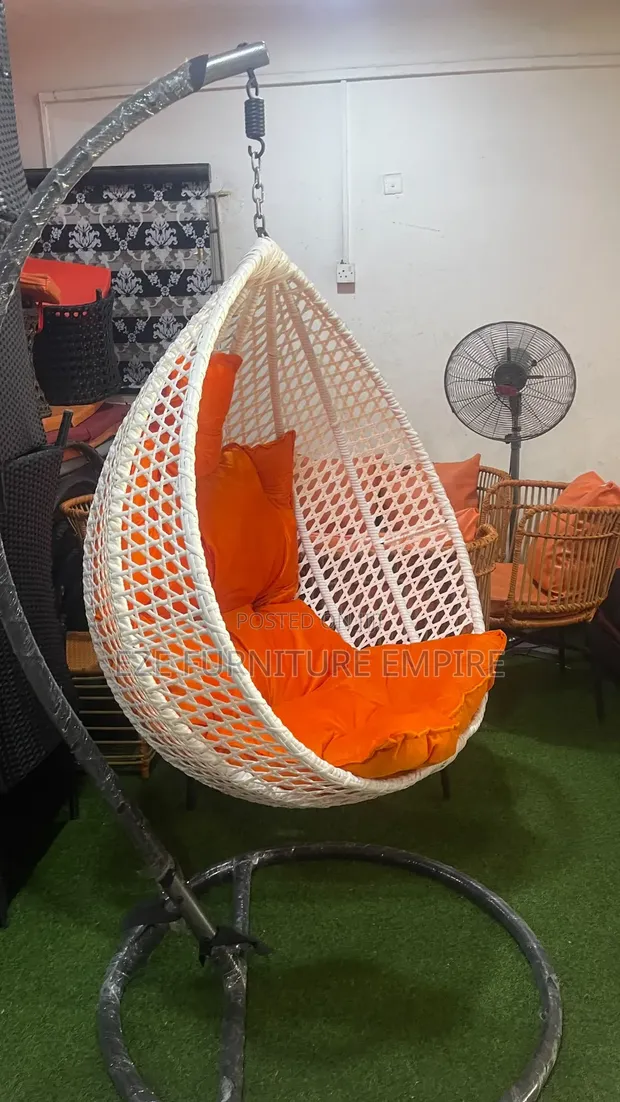 Tojine Medium White Swing Chair - 1