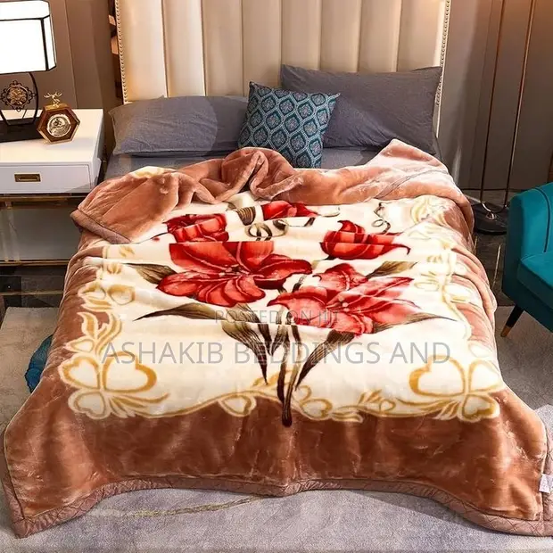 6x6 Fluffy Fleece Flower Blanket - 1
