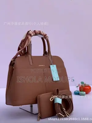 Luxury Leather Handbag for Women - Brown