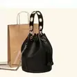 Luxury Leather Handbag for Women - Brown - 5