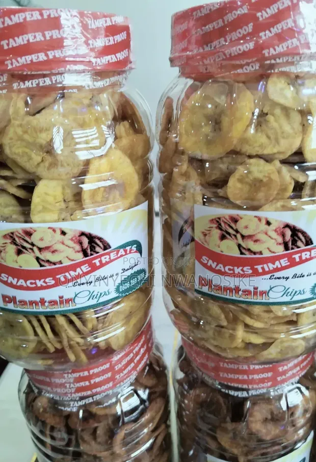 Unripe Plantain Chips Jar - 500g - 1