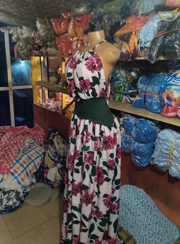 White Wine Floral Halter Maxi Gown - Boho Open Back Beach Dress - 1