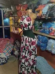 White Wine Floral Halter Maxi Gown - Boho Open Back Beach Dress - 1