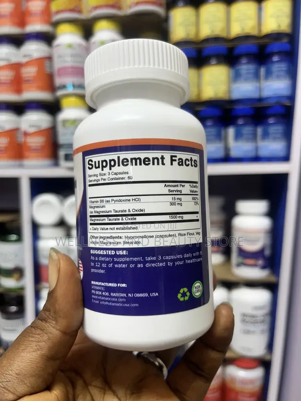 Vitamatic Magnesium Taurate 1250mg with Vitamin B6 - 1