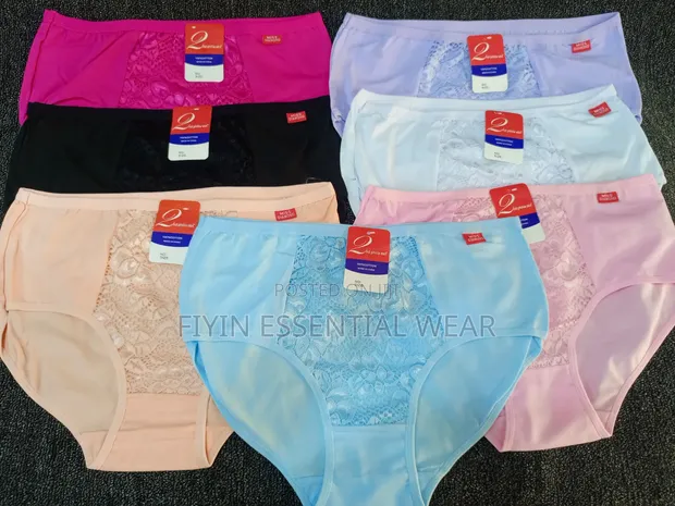 3pcs Women's Cotton Pant With Front Lace - 1