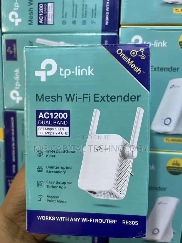 TP-Link AC1200 WiFi Mesh Mai Fitar da Sigina (RE300/RE305/RE315/RE330) - 1