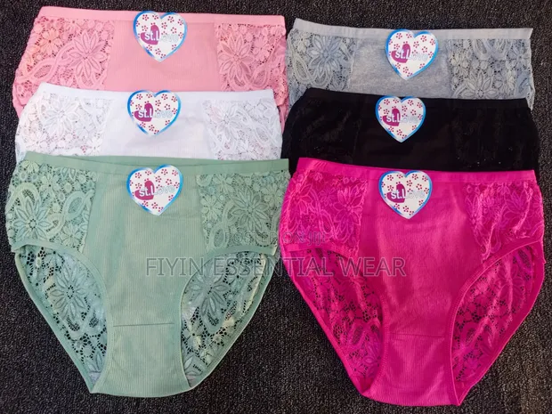 3pcs St. Love Cotton Lace Panties - 1