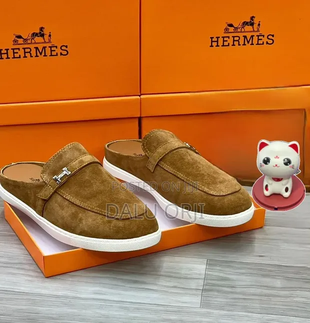 Hermes Suede Half Shoes - 1