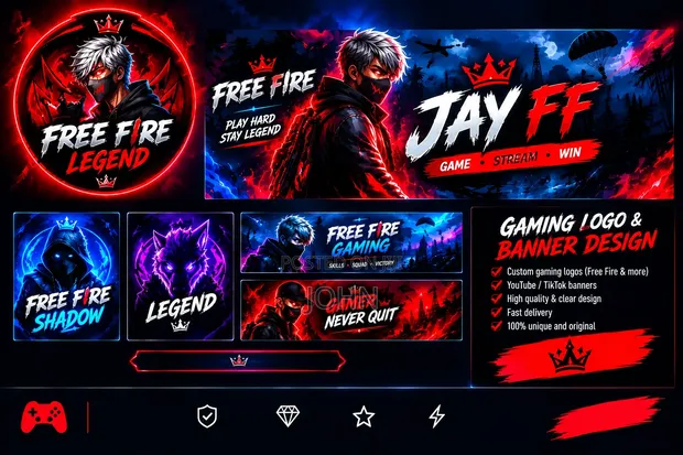Custom Gaming Logo & Banner Design - 1