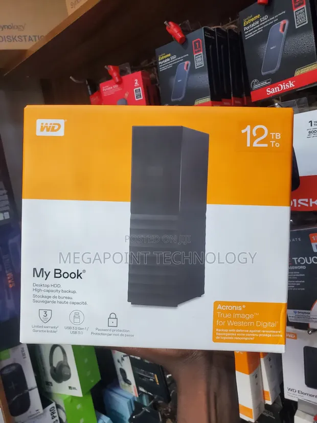 WD My Book 12TB External Hard Drive - 1