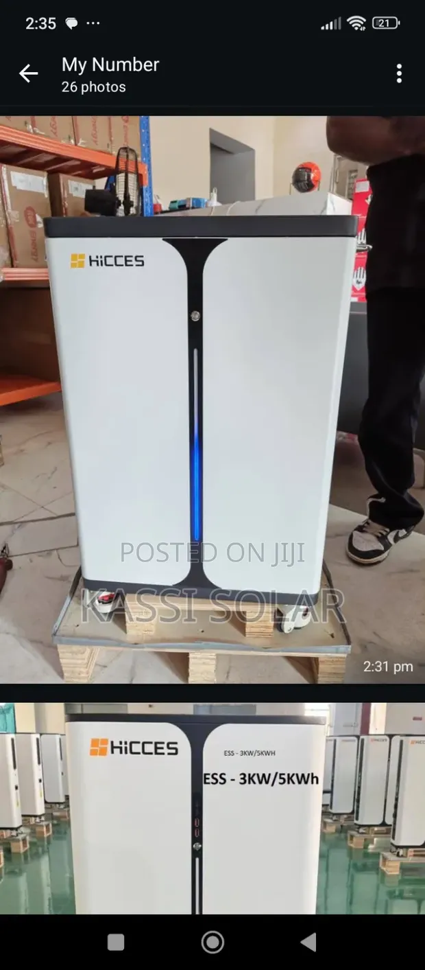 All-in-One Solar Generator: 7kWh Lithium Battery with 3kVA Inverter - 1